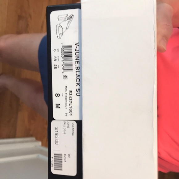 Via Spiga V-June, black suede, size 8 M heels - Picture 5 of 5